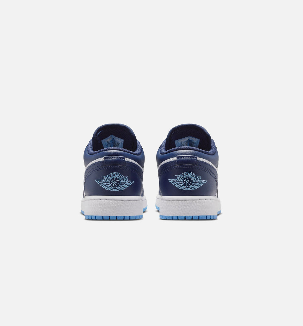Air Jordan 1 Low Grade School Sneakers – Midnight Navy / University Blue / White