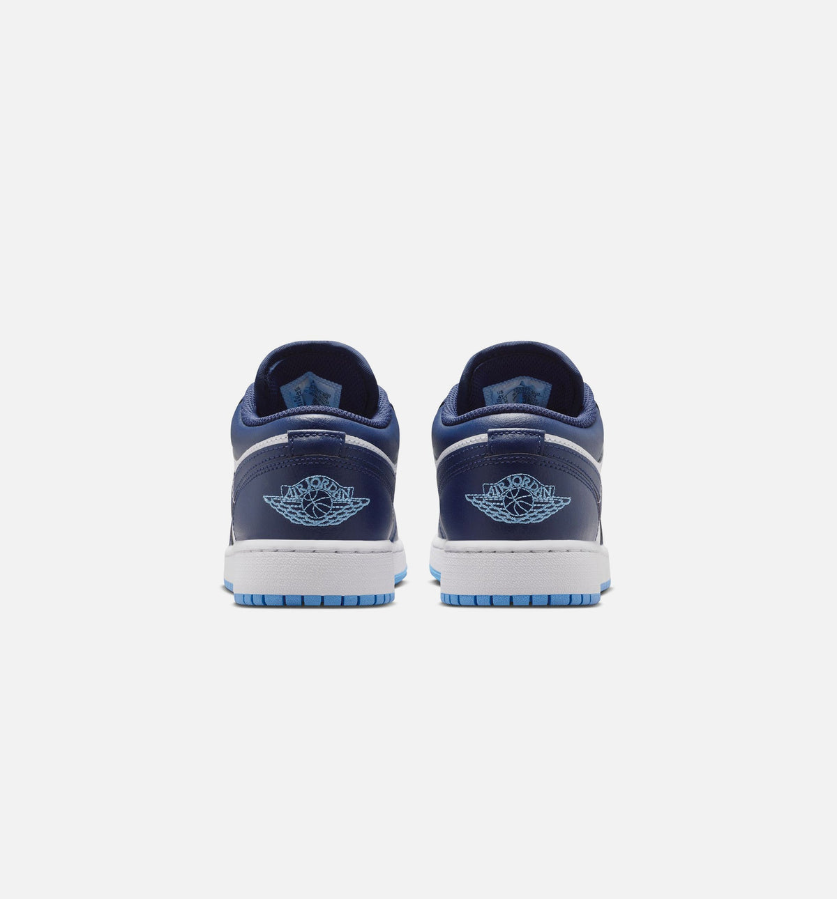 Air Jordan 1 Low Grade School Sneakers – Midnight Navy / University Blue / White