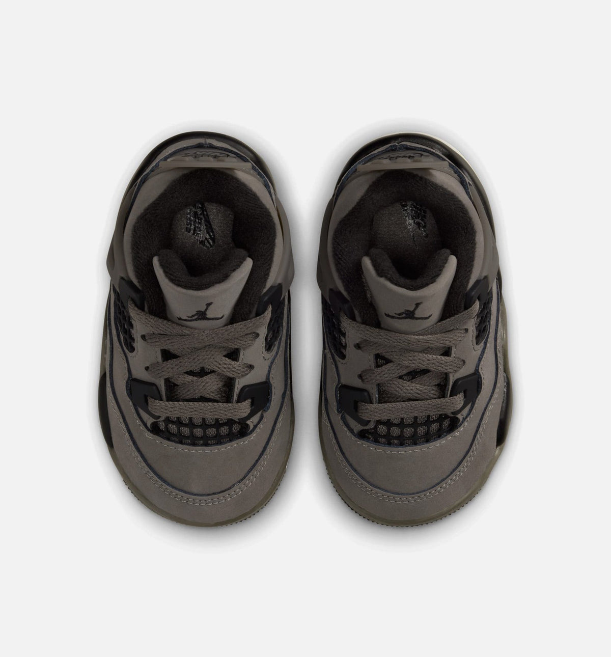 Air Jordan 4 Retro Cave Stone and Black Infant & Toddler Sneakers
