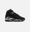 Air Jordan 8 Retro Chrome Black and Light Graphite Grade School