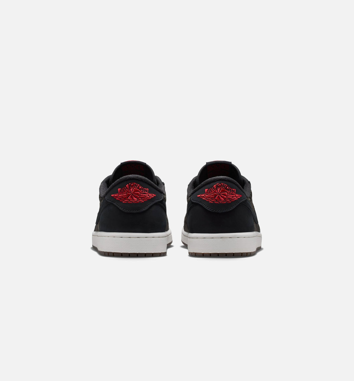 Air Jordan 1 Retro Low OG Laser Black and Varsity Red Men's Sneakers