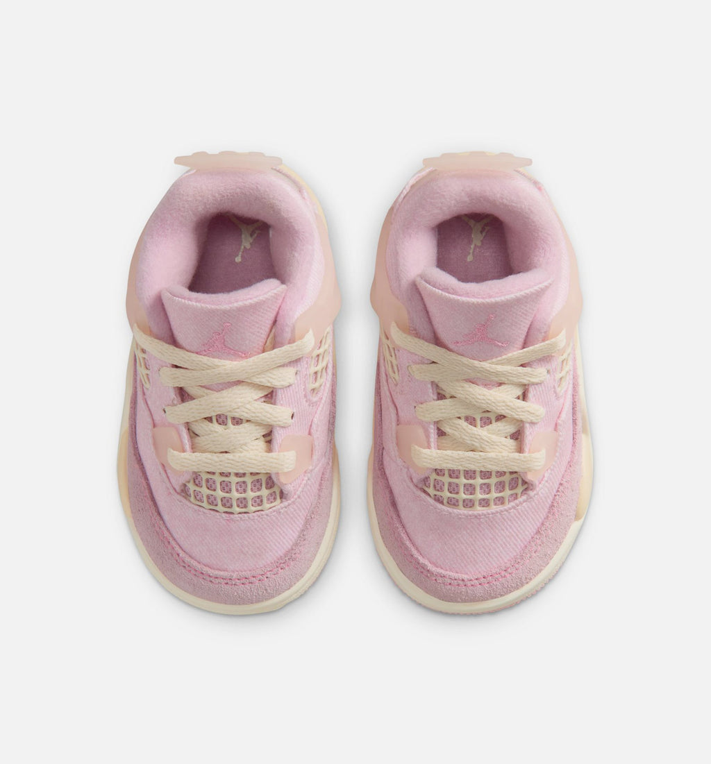 Air Jordan 4 Retro Pink Pearl and Iced Carmine Infant & Toddler Sneakers