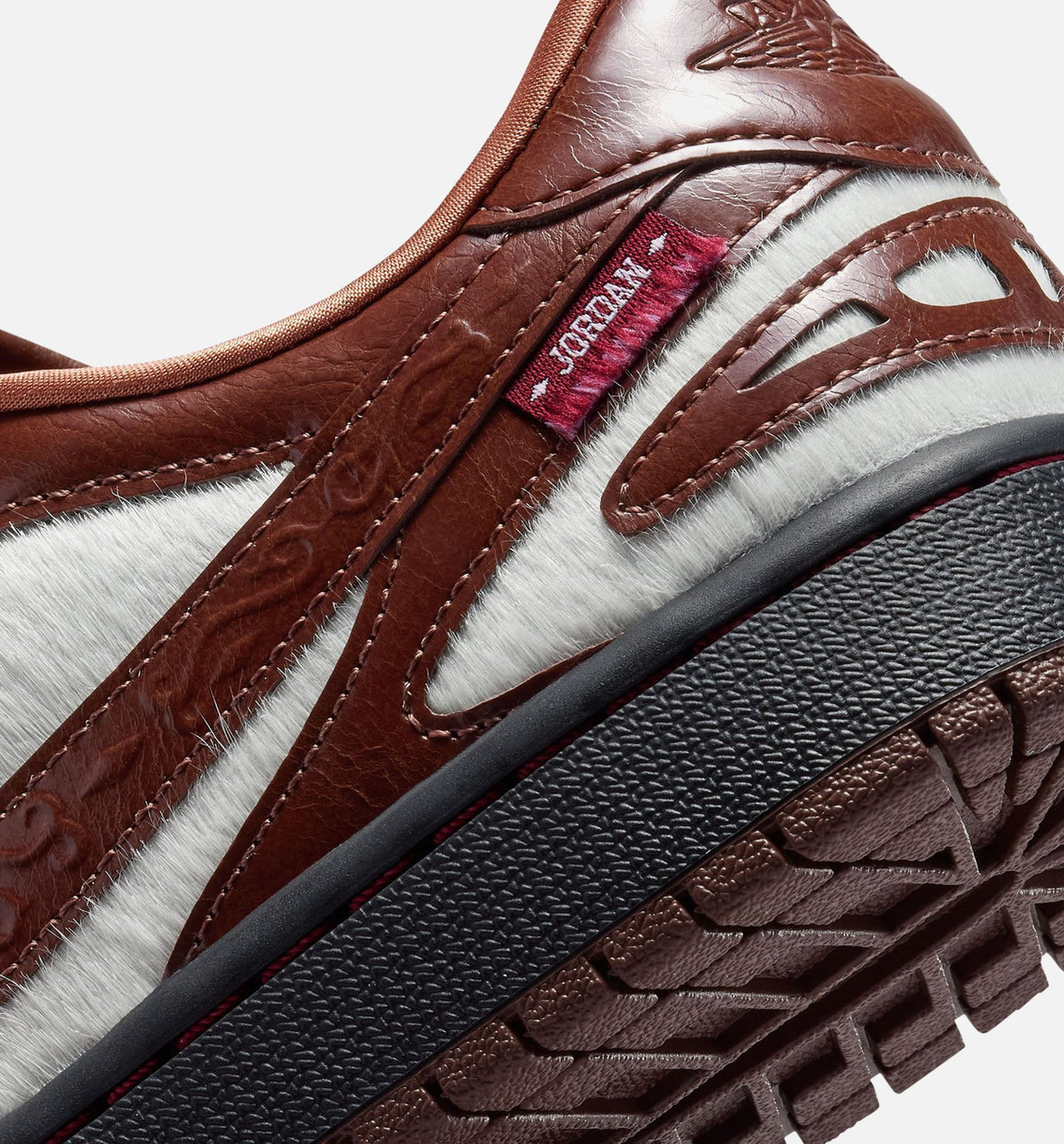 Air Jordan 1 Low Lunar New Year Women's Sneakers - Light Chocolate / Black