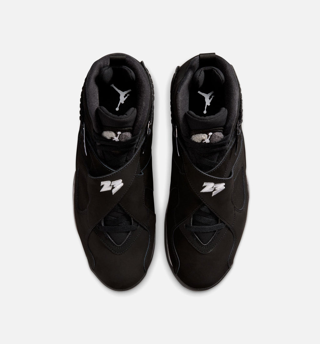 Air Jordan 8 Retro Chrome Black and Light Graphite Men's