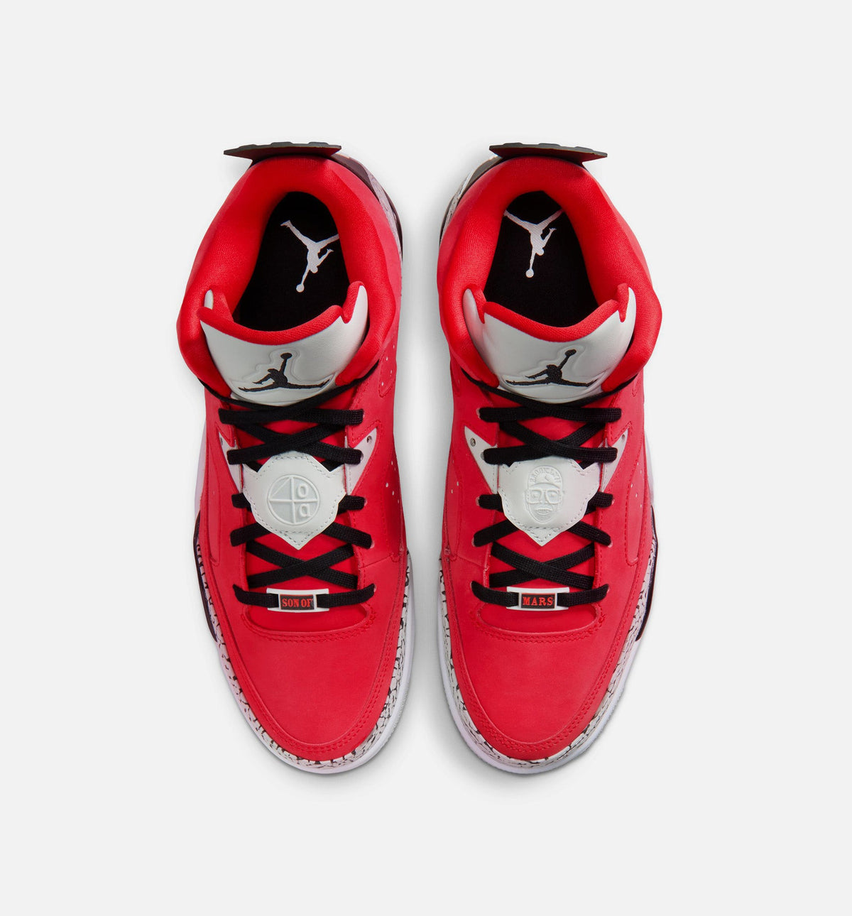 Son of Mars Low Men's Sneakers - Fire Red / Black