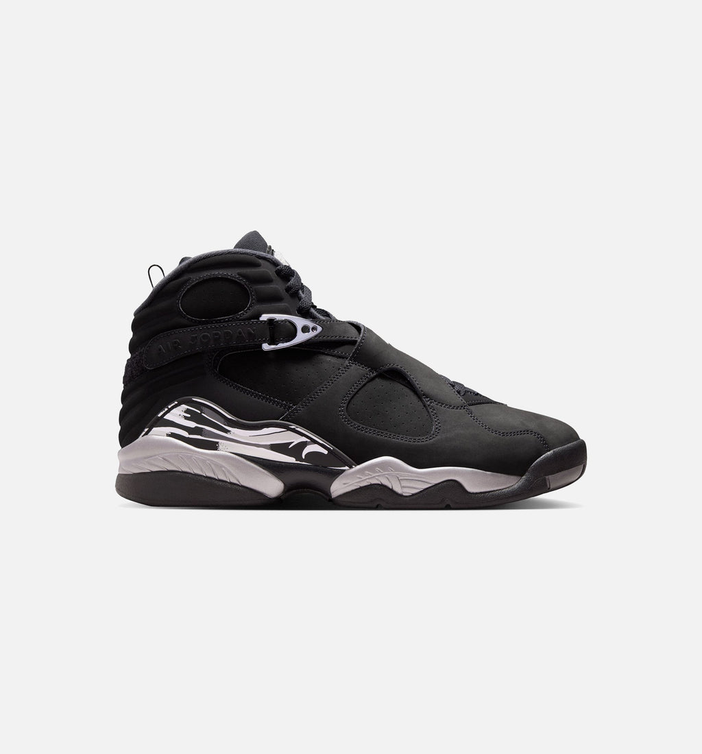 Air Jordan 8 Retro Chrome Black and Light Graphite Men's